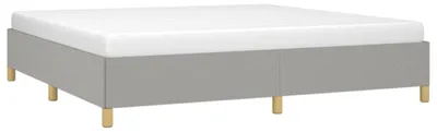 Productafbeelding van vidaXL Bedframe zonder matras, lichtgrijs, 200x200 cm, stof