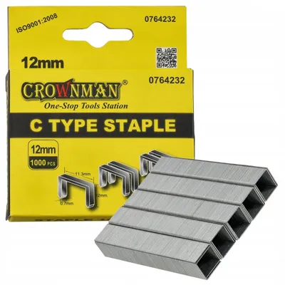 Obrázek produktu pro Čalounické sponky typ C 0.7x12mm, 1000ks