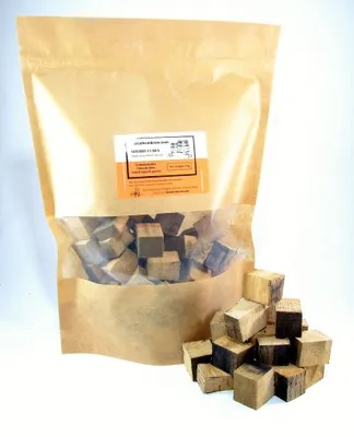 Produktbild von Eichenholzcubes - Sherry 1kg, Eichenholz Chips Holzspäne Eichenholzspäne
