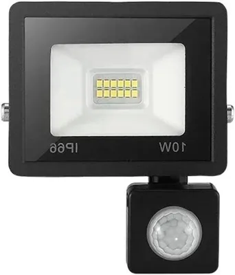 Productafbeelding van LED Schijnwerpers - Buitenlamp Spots - Tuin Verlichten - Met PIR Bewegingssensor - 10W - Warm Wit