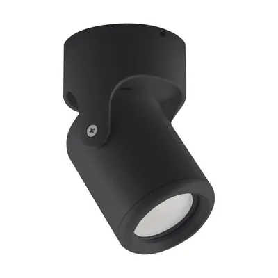 Image de Plafonnier DOMEN GU10 1 flamme, noir, aluminium