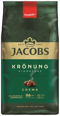 Immagine prodotto di JACOBS caffè in grani Krönung Crema 4x1kg chicchi di caffè interi tostati tostati