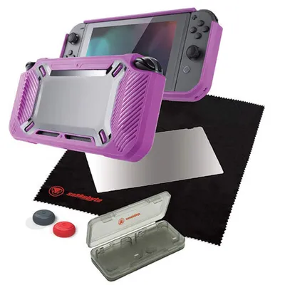 Zdjęcie produktu dla Zestaw Snakebyte Tough Kit dla Nintendo Switch: różowy