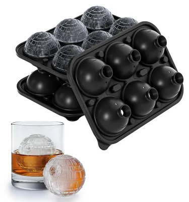 Produktbild von Eiswürfelform Kugel Silikon mit Deckel 6 cm Groß Rund BPA Frei Wiederverwendbar