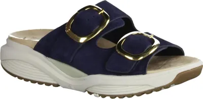Produktbild von Xsensible Mykonos Pantolette, Damen, Leder, Navy, bequeme Pantolette - Damenschuhe Pantolette / Zehentrenner, Blau, leder 