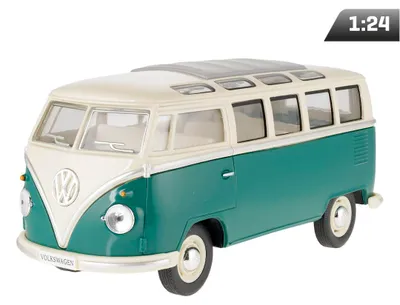 Produktbild von Modell im Maßstab 1:24, VW Classical Bus von 1962, grün-cremefarben