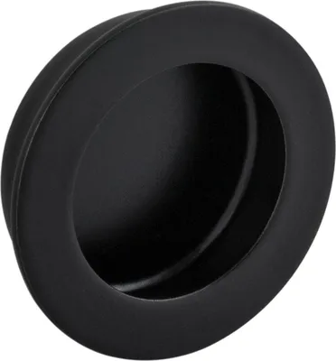 Produktbild von Muschelgriff Forrada ø 40 mm, Einlass ø 34 mm, Edelstahl schwarz matt