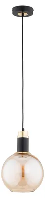 Immagine prodotto di Lampada a sospensione CELEST nero-oro 1xE27x15W in vetro, dimensioni: 90x20x20 cm, IP20, Alfa