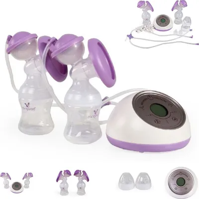 Obrázok produktu pre Cangaroo elektrická odsávačka mlieka Elegance Duo XN-D212, LCD displej, dotykový displej