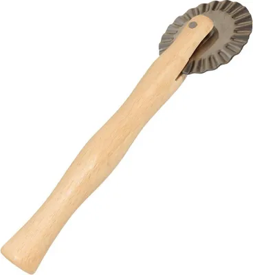 Produktbild von Teigrädchen aus Holz – rotierendes Messer zum Teigschneiden