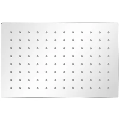 Image de vidaXL Pommes de douche à effet pluie 2 pcs. Acier inoxydable 20 x 30 cm