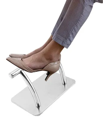 Produktbild von Professionelles Fußstützkissen aus Edelstahl - Rutschfeste Fußstütze für Salon