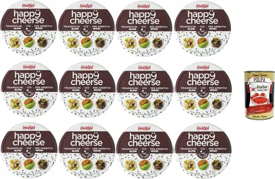 Produktbild von 12x Happy Cheerse Pepe 140gr+ Italian gourmet polpa 400g