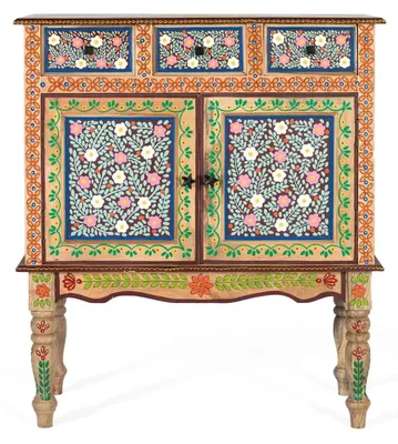 Image de Commode Zavik en bois de manguier, 103 cm x 90 cm x 38 cm, Giner y Colomer