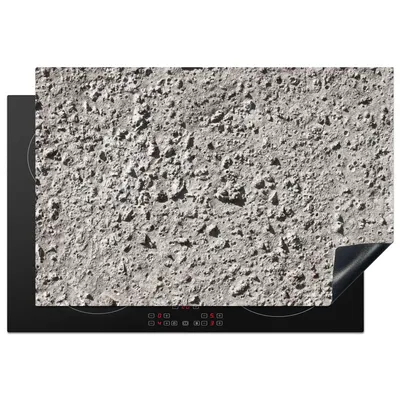 Obrázok produktu pre MuchoWow® Kryt na varnú dosku - ochrana pred indukciou - 78x52 cm - vinylová krycia rohož - zväčšuje veľkosť pracovnej dosky - kryt na sklokeramickú varnú dosku - kuchynská dekorácia - jeden kus - betón - sivá - vzor - odtieň - varná doska