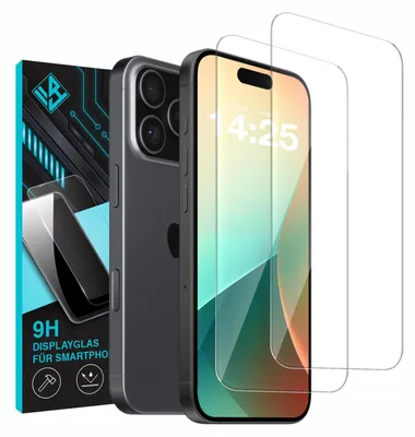 Produktbild von 2x 9H Schutzglas Displayschutzfolie für Apple iPhone 17 Pro Displayglas Displayschutz Glas Panzerfolie Schutzglasfolie