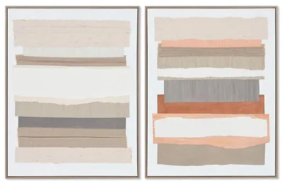 Image de Home ESPRIT LeinwandTableau KiefernBois LeinwandTableau – Abstract