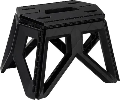 Produktbild von Schwarz Klappbarer Campinghocker, Klappstühle Für Den Außenbereich, Tragbarer Klappstuhl Zum Spazierengehen, Wandern, Angeln, Camping, Picknick