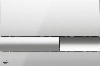 Produktbild von Betätigungsplatte Alca basic Platte chrom glänzend / Taster chrom glänzend M1741