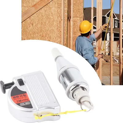 Obrázek produktu pro Automatický olovnice Bob Závěsné drátěné kladivo Magnetický olovnice Bob Vertikální měřicí nástroj (3 metry)