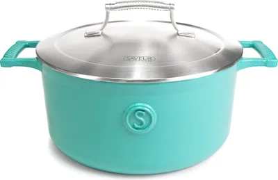 Produktbild von Saveur Gusseiserner Kochtopf mit Deckel, Ø 25cm 4,7L, emailliert, alle Herdarten