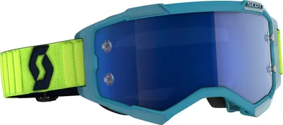Produktbild von Scott Fury Chrome Motocross Brille, blau/gelb, Einheitsgröße