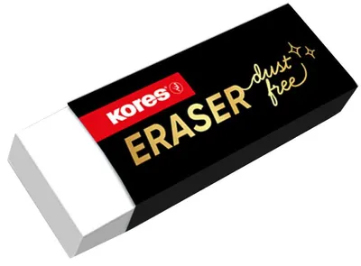 Produktbild von Kores Kunststoff-Radierer "Dust Free" weiß