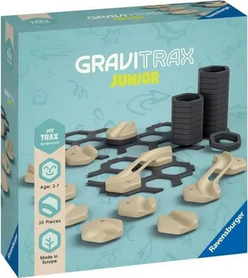 Obrázok produktu pre GraviTrax JUNIOR Rozširujúca sada My Trax koľajnice, 35 dielov, guľôčková dráha, od 3 rokov