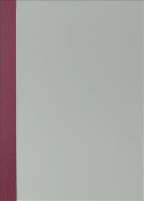 Produktbild von Abdeckfolie satiniert mit Kartonrand in Leder-Struktur für Surebind, Farbe bordeaux, 100er Pack ohne Rückendeckel
