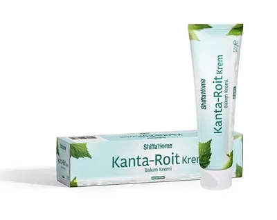 Produktbild von Shiffa Home Kanta Roit Creme 50 g – Pflanzliche Pflege mit Johanniskrautöl, Propolis & Vitamin C – Bekannt bei türkischen Frauen