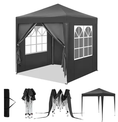 Immagine prodotto di Tenda per feste - Tenda - Tenda pieghevole per feste - Altezza regolabile - Tenda da giardino - Tenda per eventi - Pergola - Padiglione