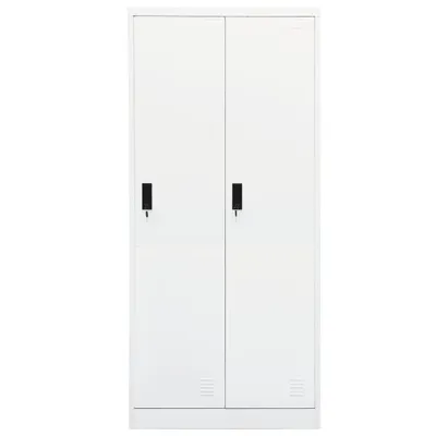 Image de vidaXL Armoire blanche 80x50x180 cm acier