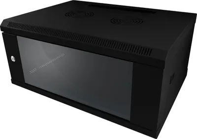 Produktbild von ALLNET Netzwerkschrank 19" 27HE 1-teilig T450mm Schwarz SMC-Serie