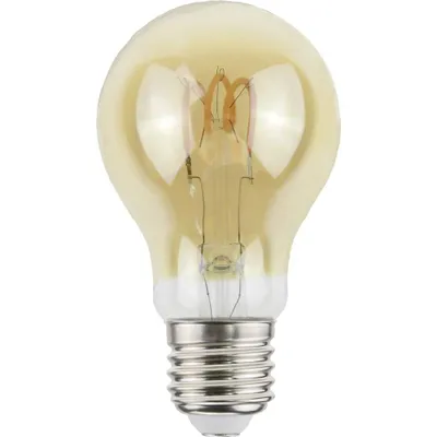 Produktbild von LightMe LED Spiral Filament A60 Birne 2,3W E27 Gold 125lm Deco Vintage extra warmweiß 1800K