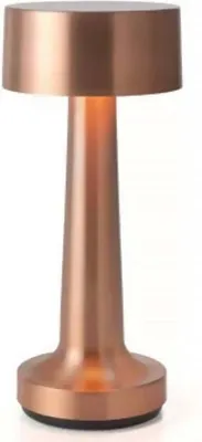 Productafbeelding van Goliving oplaadbare tafellamp - tafellamp - nachtlamp - draadloos en dimbaar - aanraaklamp - nachtlamp - 21 cm - goud
