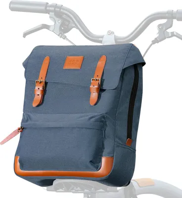 Produktbild von ROCKBROS Fahrrad Lenkertasche Faltbare Fronttasche für Brompton/Faltrad mit Laptopfach für Damen und Herren Blau