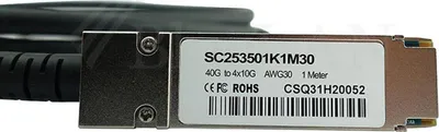 Obrázek produktu pro BlueOptics SC253501K3M30 InfiniBand kabel 3 m QSFP 4xSFP+ černý (SC253501K3M30-BL)