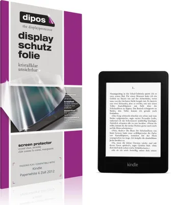 Produktbild von 2x Schutzfolie für Kindle Paperwhite 6 Zoll 2012 klar Displayschutzfolie Folie Display Schutz dipos