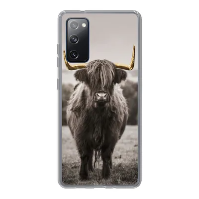 Produktbild von MuchoWow® Handyhülle Schutzhülle Hülle für Samsung Galaxy S20 FE Schottischer Highlander - Gold - Hörner Silikon Softcase Handy Hülle - Abdeckung