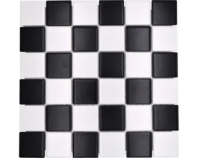 Produktbild von Keramikmosaik CD 202 schwarz/weiß 30x30 cm