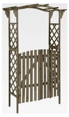 Produktbild von Pergola mit Tor und Rosenbogen als Rankhilfe