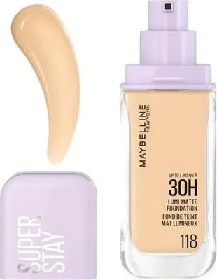 Image de Fond de teint matifiant longue tenue Super Stay ( Lumi-Matte Foundation) 35ml - Teinte : 118