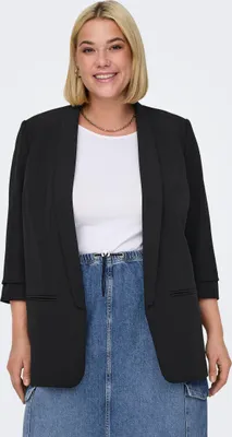 Produktbild von ONLY Carmakoma Damen Carelly 3/4 Life TLR Noos Jackenblazer, Schwarz, 54 Große G