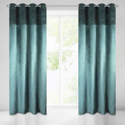 Produktbild von Vorhang MADY dunkel türkis  140X250 Ösen