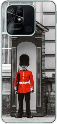 Produktbild von König Design Hülle kompatibel mit Xiaomi Redmi 10C Kunststoff Soft Handyhülle - Handy Case England Bobby