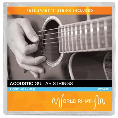 Produktbild von Akustische Gitarrensaiten, Stärke: Light, 011-.052