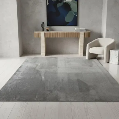 Produktbild von Kurzflorteppich modern & pflegeleicht – waschbar bei 30°C, schadstoff, strapazierfähig für Wohnzimmer und Esszimmer