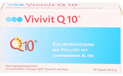 Produktbild von VIVIVIT Q10 Kapseln zur Unterstützung der Vitalität mit zunehmendem Alter, 30 St. Kapseln