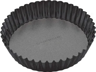 Immagine prodotto di Teglia rotonda scanalata (quiche) a fondo libero, extra profonda, 25 cm - Masterclass