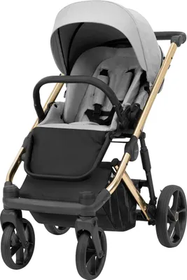 Produktbild von Kinderwagen Kunert Arizo Premium 3in1 - goldene Rahmenfarbe - Farbe: Grau